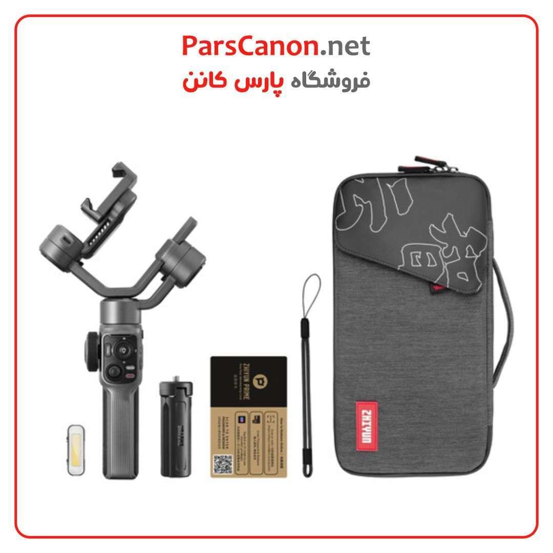 گیمبال موبایل ژیون تک پک کمبو Zhiyun-Tech SMOOTH 5S Smartphone Stabilizer Combo (Gray)