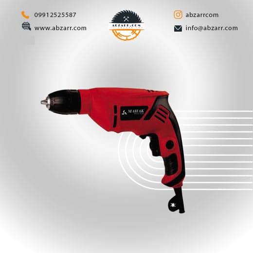 دریل دستی ۱۰ میلیمتر صنعتی دور متغیر محک مدل DM-400 (( اقساط یک ساله ))