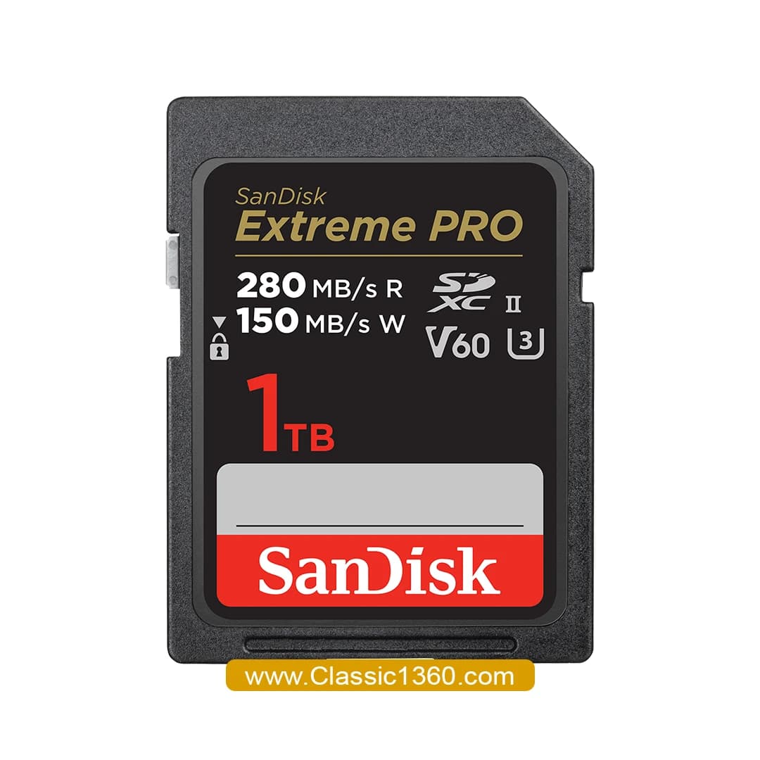 کارت حافظه SDXC سن دیسک مدل Extreme Pro V30 کلاس 10 استاندارد UHS-I U3 سرعت 200mbps ظرفیت یک ترابایت