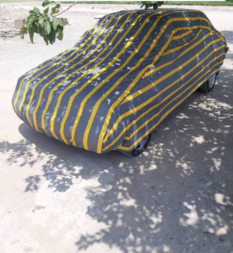 چادر ماشین نخی پشت کرکی مخصوص آریو ( زوتی z300 )(داخل پنبه ای، ضد خش و مقاوم به آفتاب)
