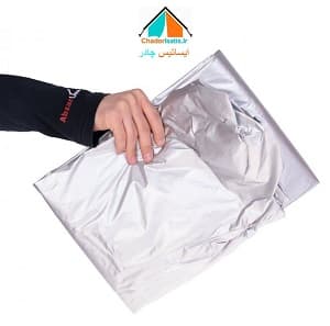 چادر ماشین ضد آب سیلور مخصوص کارا تک کابین ( مزدا تک کابین )(جنس شمعی یا پشت نقره)(چهار فصل و مقاوم به آفتاب ، سبک و کم حجم)