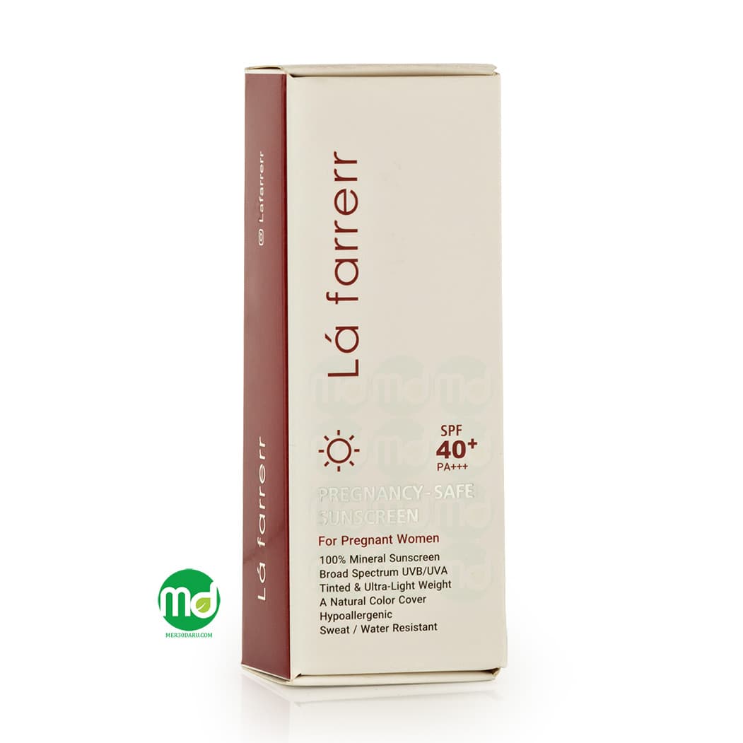 کرم ضد آفتاب مینرال رنگی لافارر مناسب برای بانوان باردار SPF+40