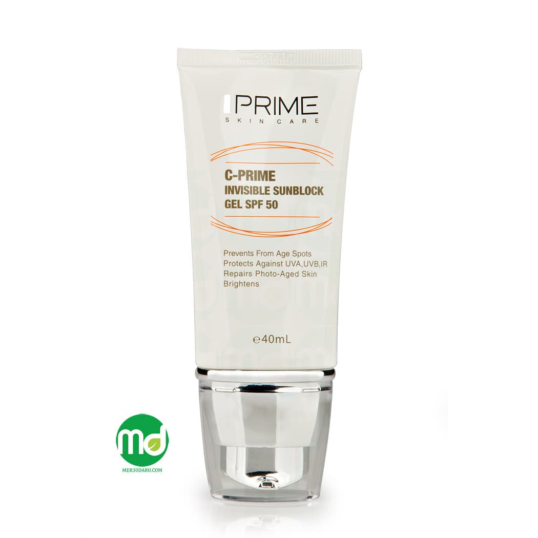 ژل ضد آفتاب فاقد رنگ ویتامین سی پرایم SPF 50