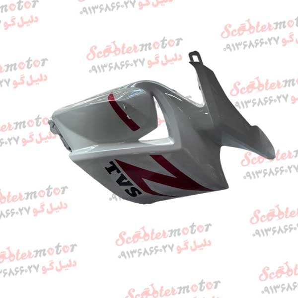 قاب(کاور فلاپ)بادگیر بالا تی وی اس راکس (tvs rockz) اصلی سفید قرمز انژکتوری سمت راست