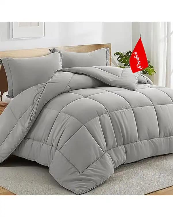 روتختی دونفره 6 تکه مینیمال طوسی نوپه هوم Nopehome طرح مربعی کد 015
