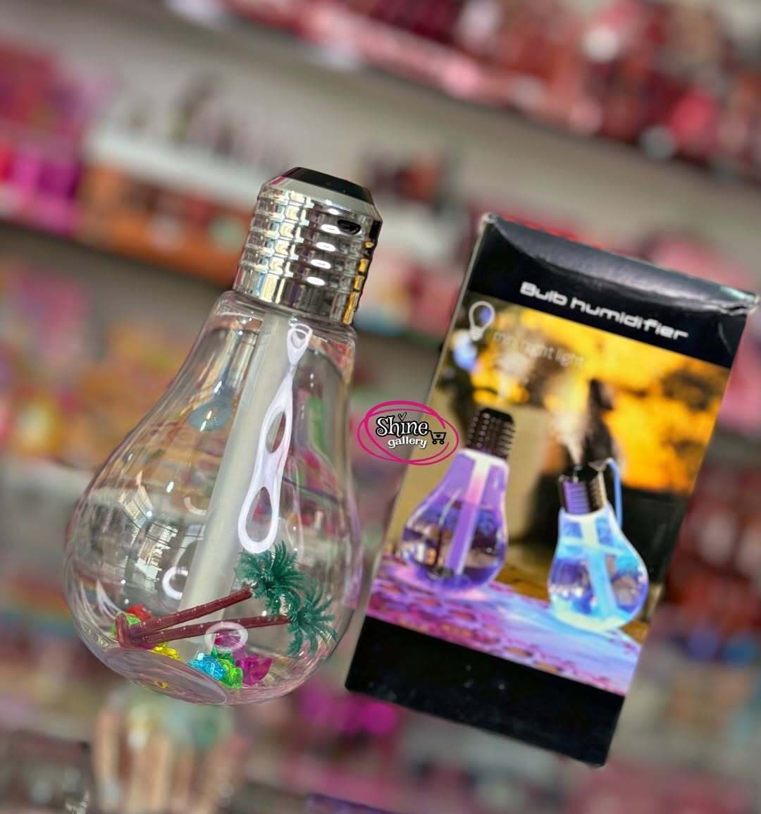 بخور سرد شارژی چراغ دار طرح لامپ