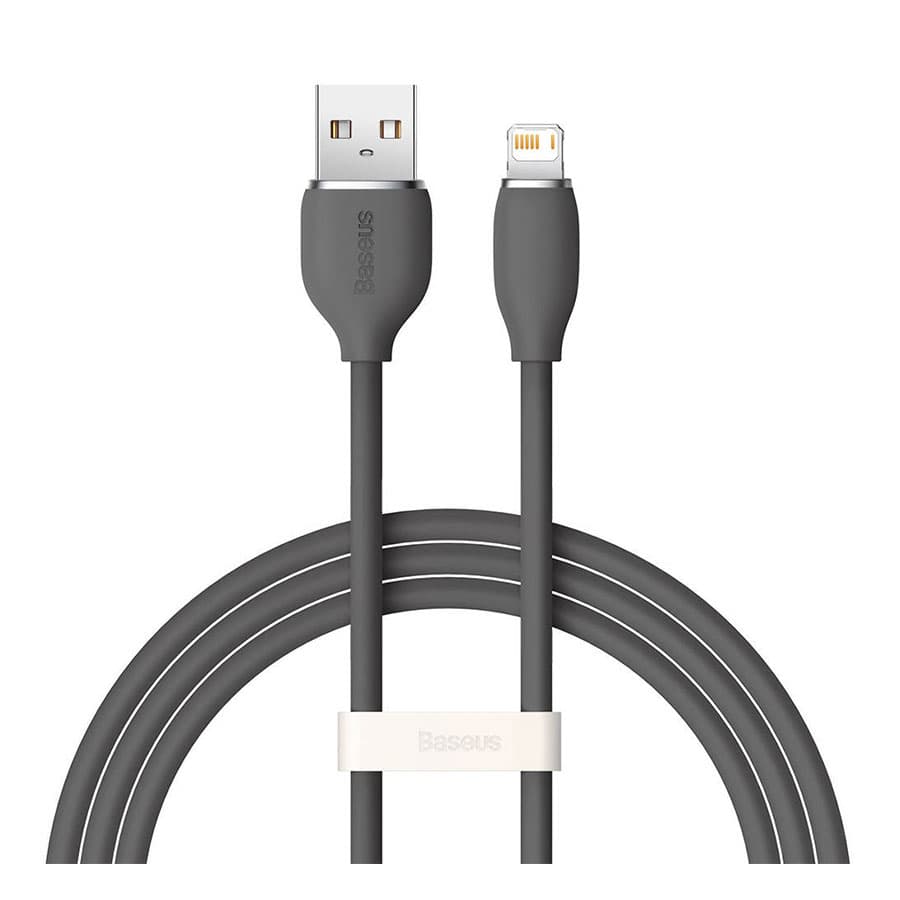 کابل تبدیل 1.2 متری USB به لایتنینگ بیسوس مدل Jelly Liquid Silica Gel CAGD000001