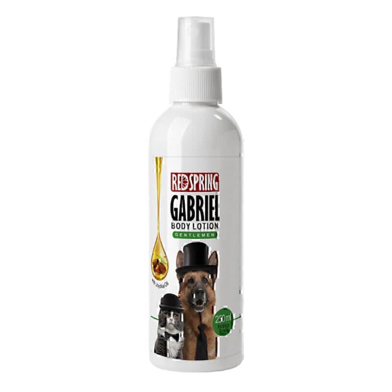 لوسیون بدن گابریل سگ و گربه جنتلمن رداسپرینگ Redspring Gabriel Body Lotion حجم 300 میلی لیتر