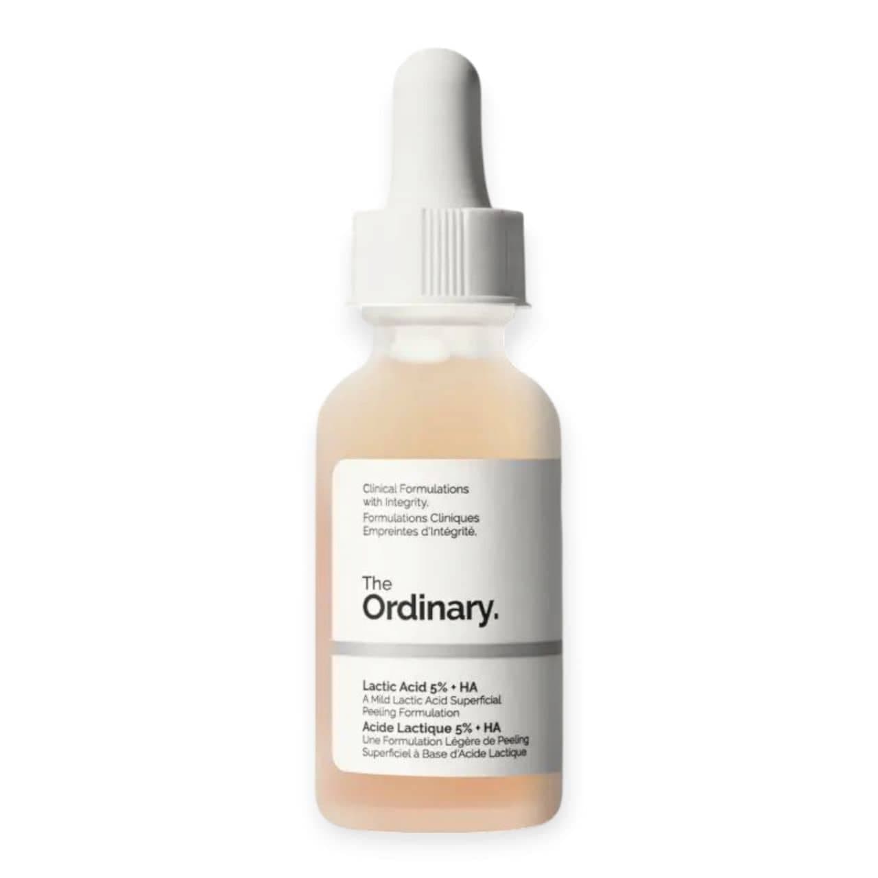 سرم لاکتیک اسید 5% و هیالورونیک اسید اوردینریOrdinary جوانساز و آبرسان حجم 30 میلی لیتر