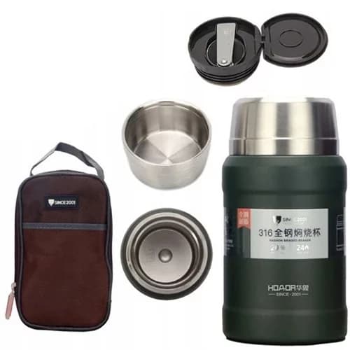 فلاسک غذا 800 میلیلیتر D.KADI (اورجینال)
