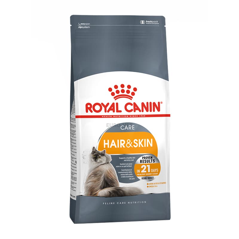 غذای خشک گربه مراقبت از پوست و مو رویال کنین Royal Canin Hair & Skin Care وزن 2 کیلوگرم