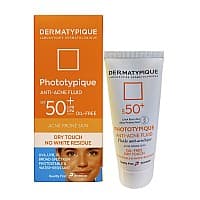 فلویید ضد آفتاب پوست چرب و دارای جوش SPF+50 درماتیپیک | ضد جوش، فاقد چربی و بی رنگ با SPF+50