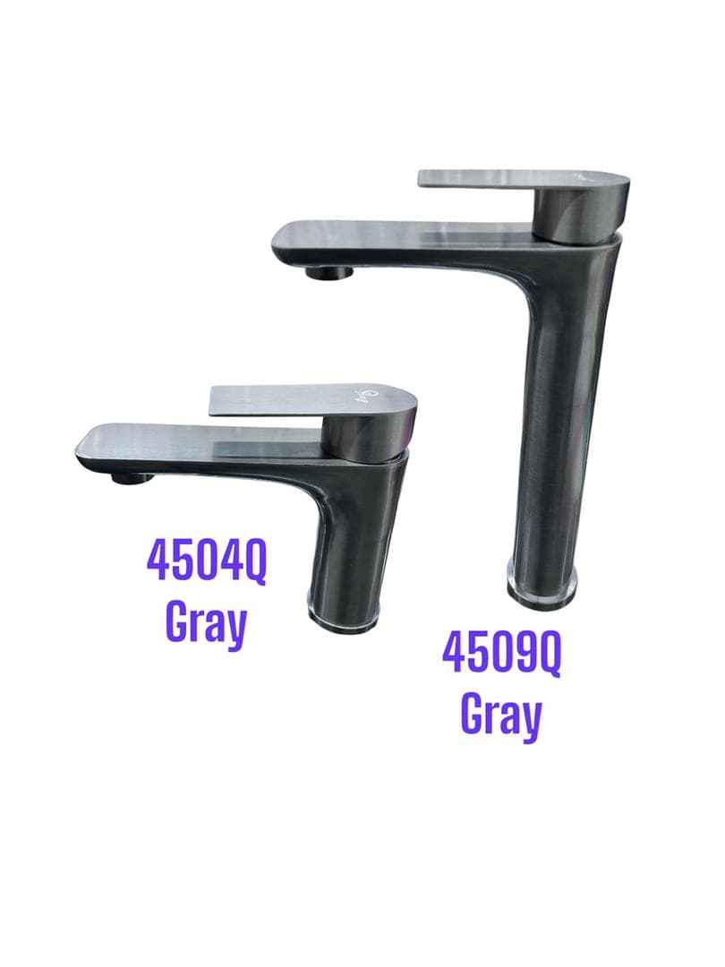 شیر روشویی پایه بلند کد 4509Q سیتی مارکت اصل خاکستری{متالیک}