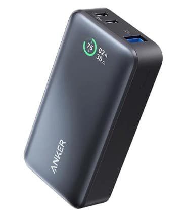 پاوربانک ۱۰۰۰۰ انکر مدل Anker Power Bank (10K, 30W) A1256 | رنگ مشکی