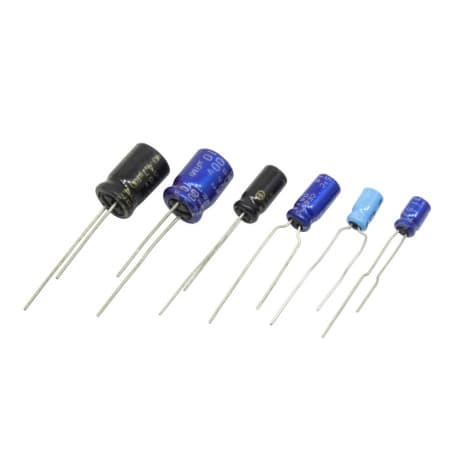 خازن الکترولیتی بدون پلاریته 2.7uF / 50V ژاپنی مارک ELNA