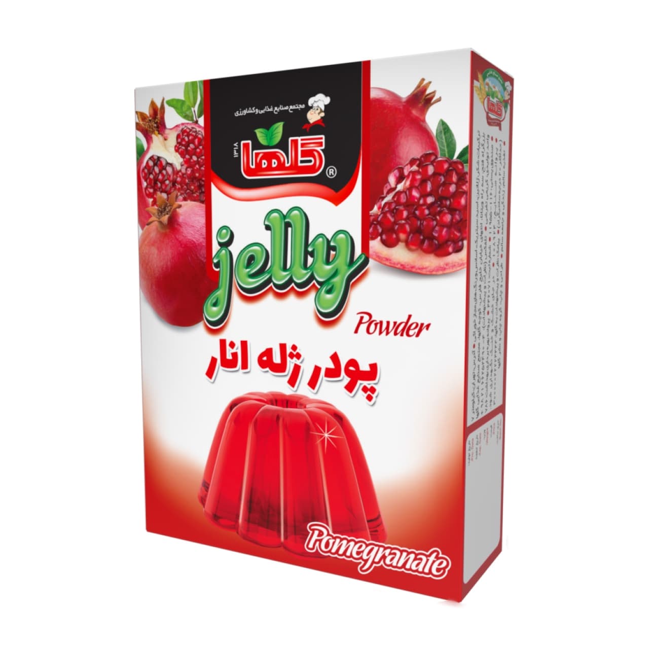 پودر ژله انار گلها حجم100 گرم – جعبه