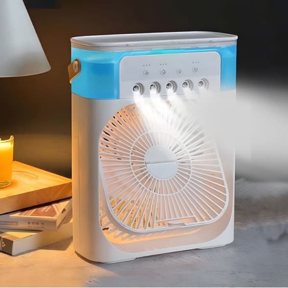 پنکه مه پاش رومیزی مدل تایمردار air coler fan