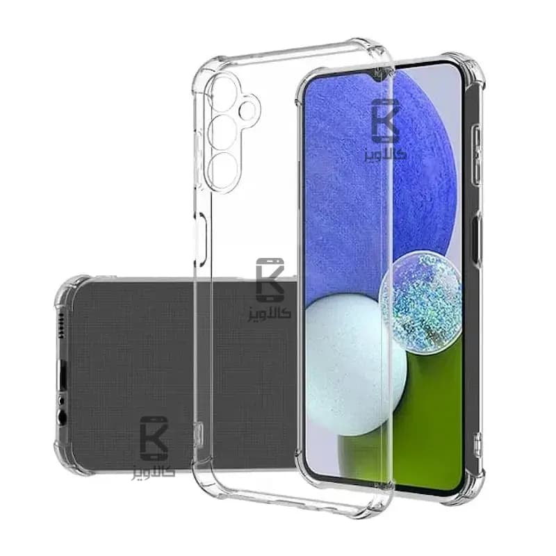 قاب ژله ای شفاف کپسول دار و محافظ لنزدار Samsung Galaxy A25
