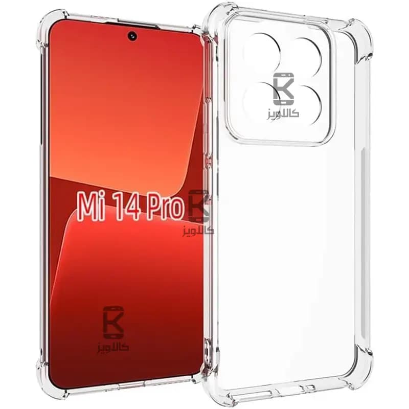 قاب ژله ای شفاف کپسول دار و محافظ لنزدار Xiaomi 14 Pro