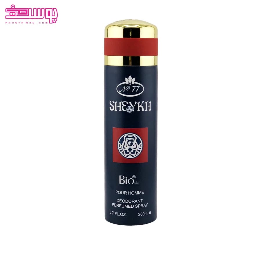 اسپری بدن مردانه بیو استار مدل Sheykh حجم 200ml