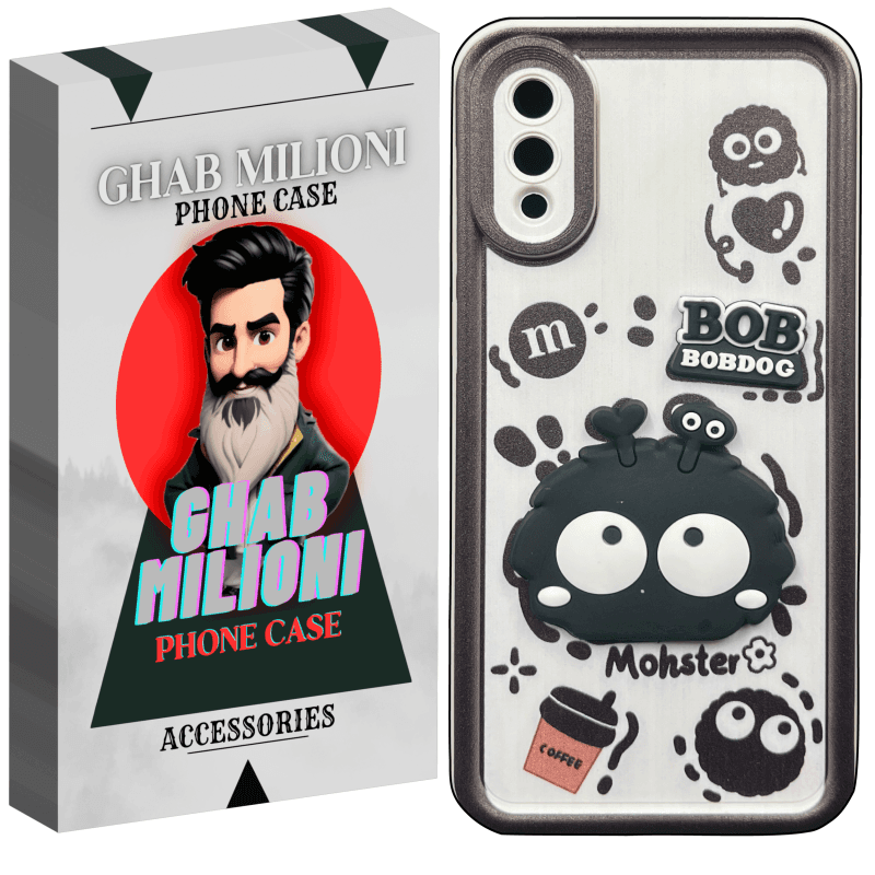کاور گوشی سامسونگ Galaxy A02 قاب میلیونی مدل BOBDOG-MW به همراه بند آویز