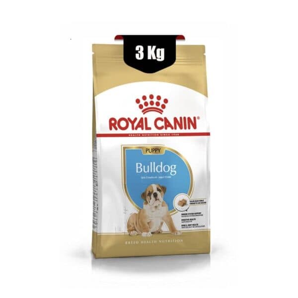 غذای خشک توله سگ بولداگ پاپی رویال کنین (Royal Canin Bulldog Puppy) وزن 3 کیلوگرم