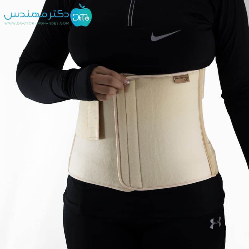 شکم بند با کش دوبل (رقابتی) کد 4039