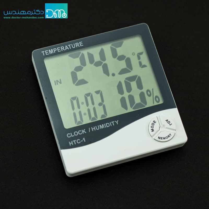 دماسنج، رطوبت سنج و ساعت دیجیتال