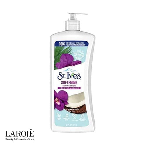 لوسیون بدن نرم کننده سنت ایوز St Ives حاوی شیر نارگیل و گل ارکیده