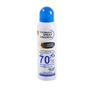 اسپری ضد آفتاب روشن کننده بی رنگ وکالی SPF 70 حجم 230 میل