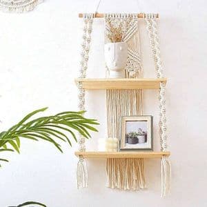 شلف دو طبقه مکرومه بافی طرح یارا