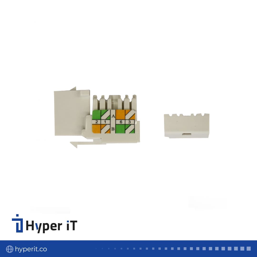 کیستون اکو UTP CAT6 تست فلوک 90 درجه