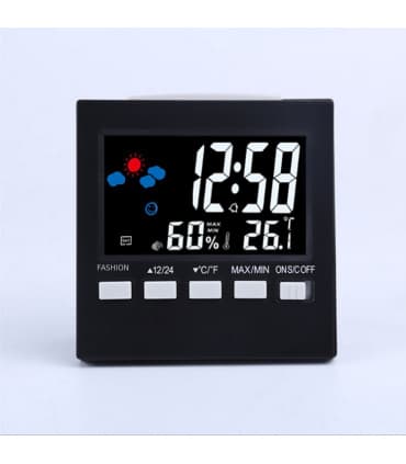 ساعت دیجیتالی رومیزی با دماسنج و رطوبت سنج سانیول SANYWEL مدل 2159T