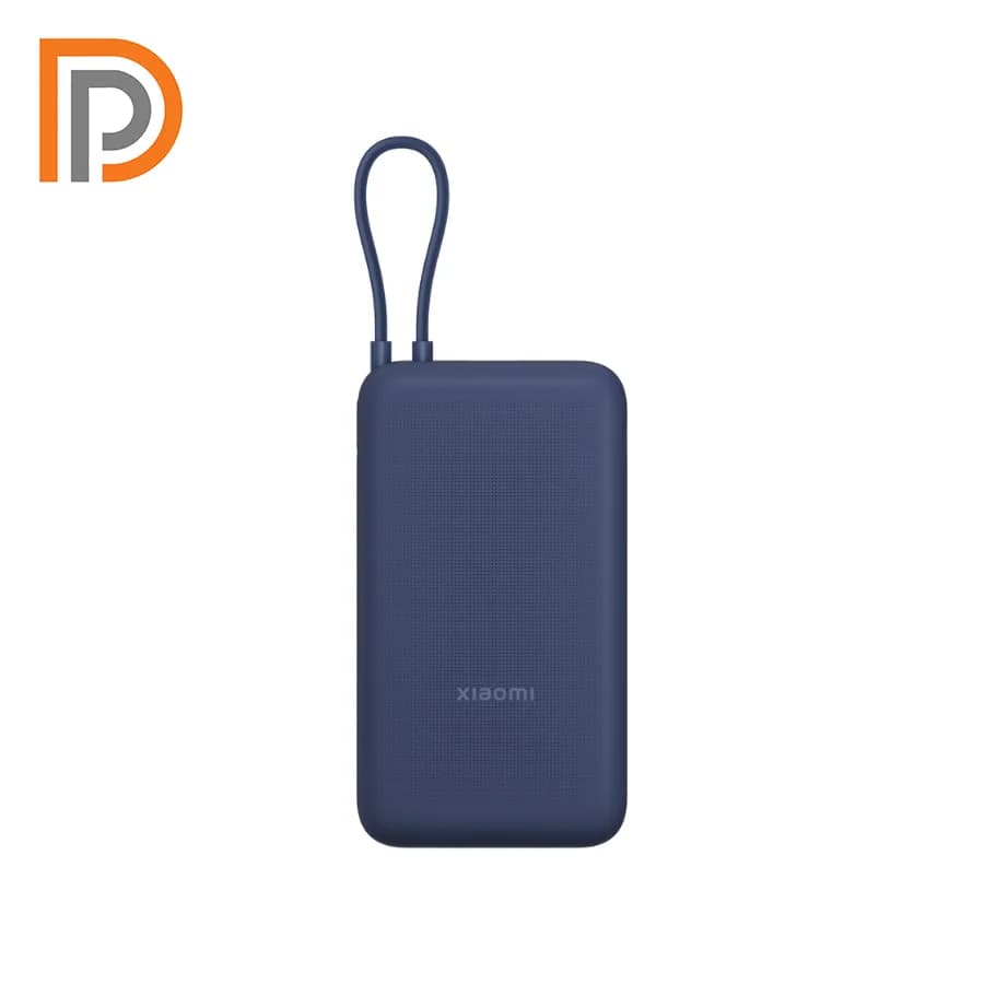 پاور بانک شیائومی 33w با ظرفیت 20000 میلیآمپر ساعت مدل (کابل یکپارچه)