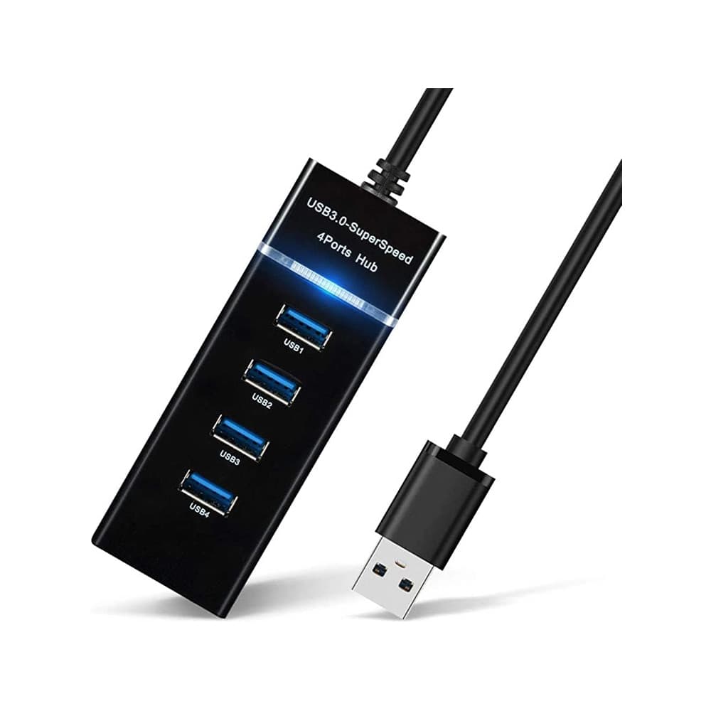 هاب USB 3.0 با 4 پورت با طول کابل 30سانتی متر