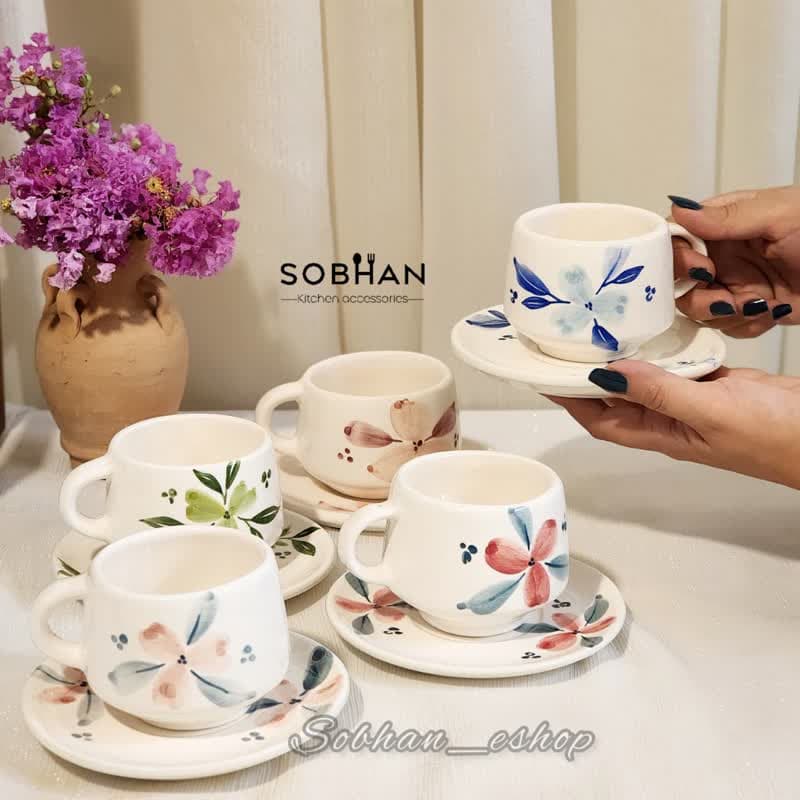 فنجان نعلبکی سرامیکی