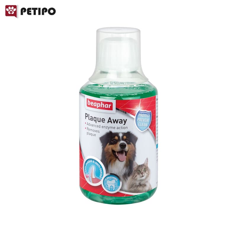 محلول دهان شویه خوراکی سگ و گربه بیفار (Beaphar Plaque Away) حجم 250 میلی لیتر