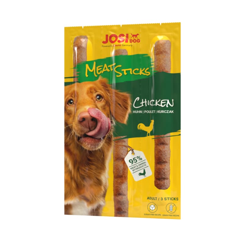 تشویقی مدادی سگ جوسرا با طعم مرغ Josidog Meat Sticks With Chicken بسته 3 عددی