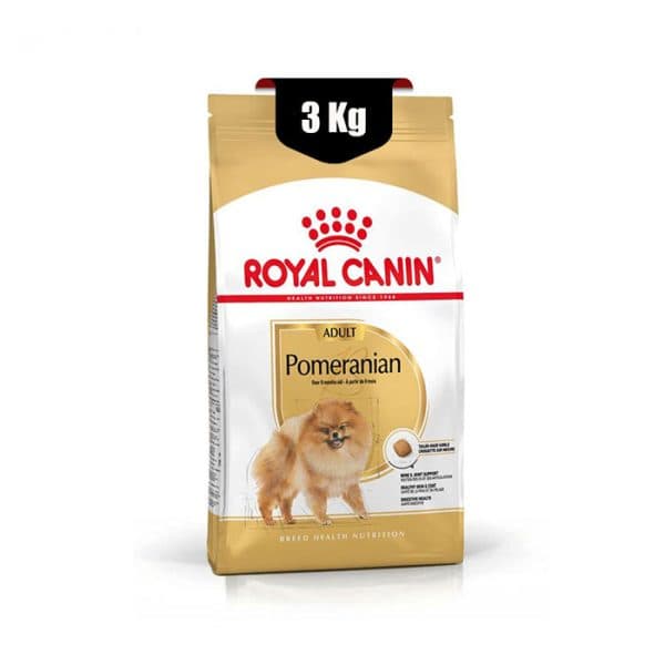 غذای خشک سگ بالغ پامرانین رویال کنین (Royal Canin Pomeranian) وزن 3 کیلوگرم