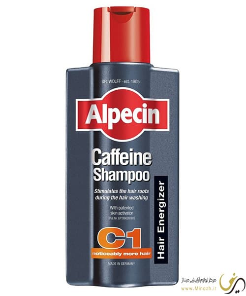 شامپو تقویت کننده و ضد ریزش مو آلپسین مدل Caffeine C1 حجم 250 میلی لیتر