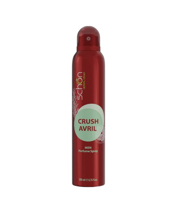 اسپری خوشبو کننده بدن مردانه شون Schon مدل کراش آوریل حجم 200ml