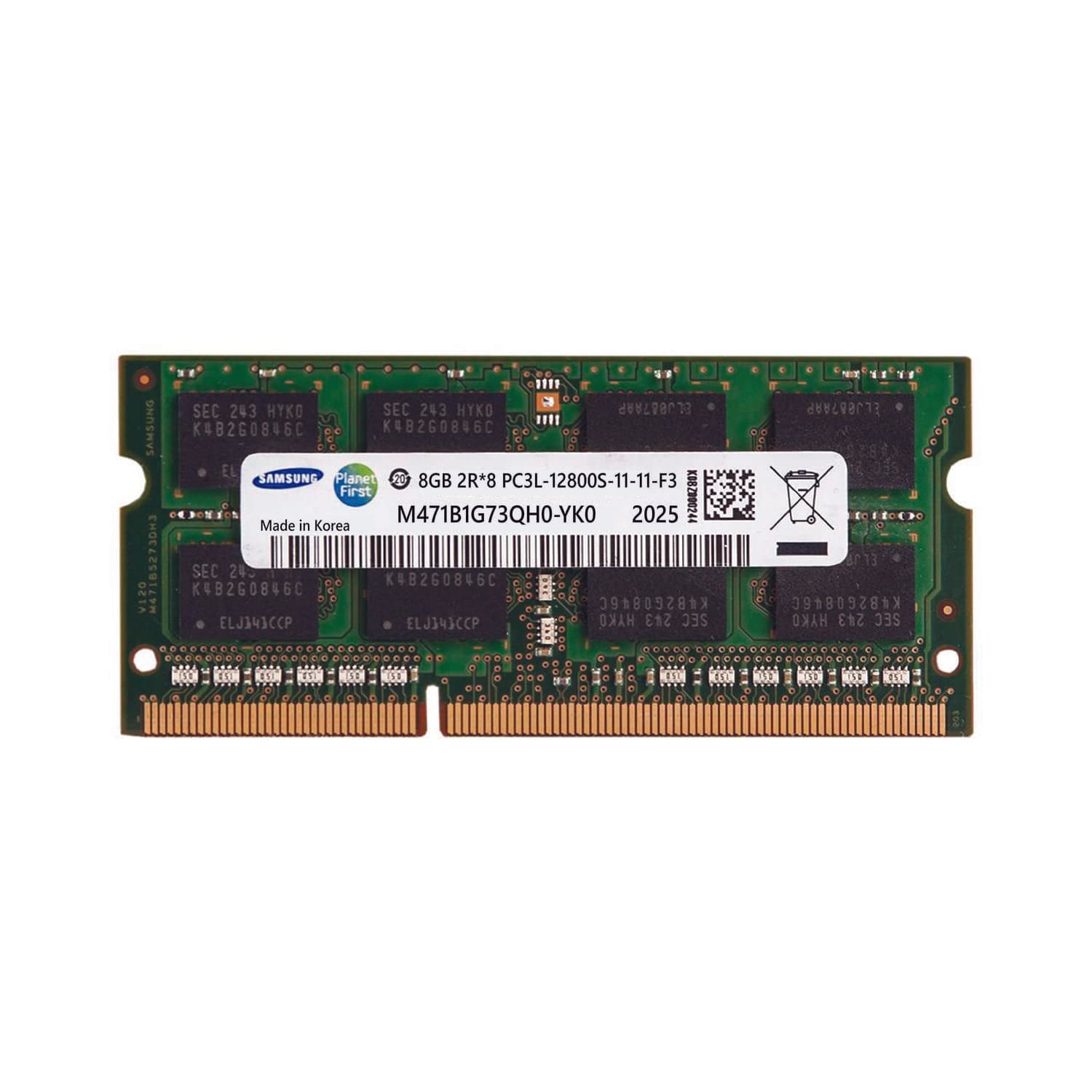 رم لپ تاپ سامسونگ SO-DIMM 8GB 1600MHz PC3L