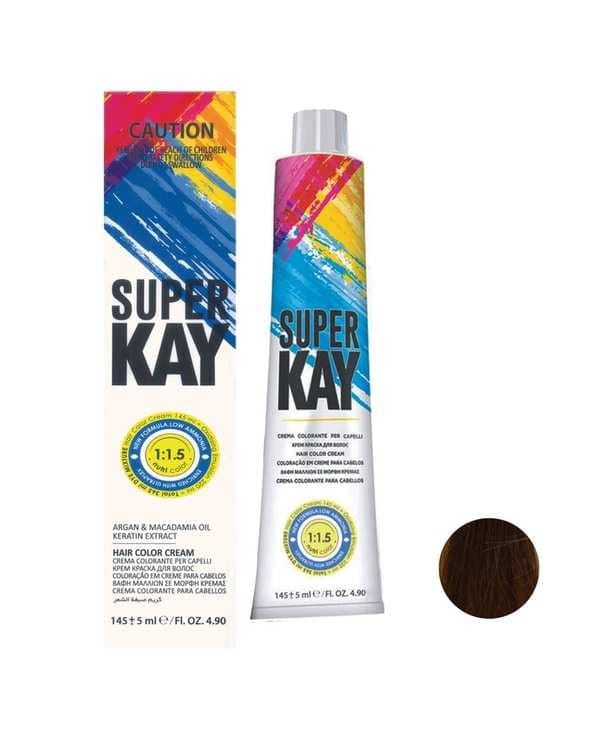 رنگ مو بلوند زیتونی تیره سوپر کی Super Kay شماره 6.2 حجم 145ml