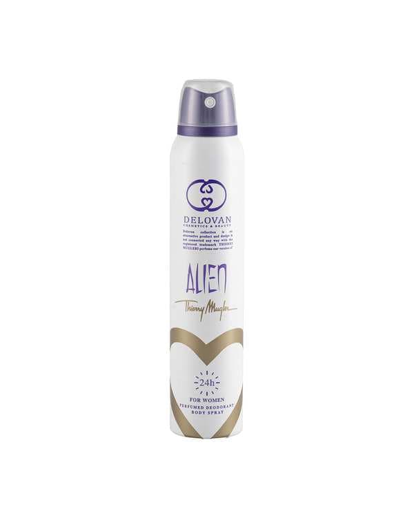 اسپری بدن زنانه دلوان Delvan مدل Alien 203 حجم 200ml