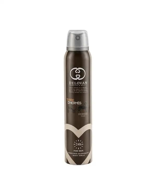 اسپری بدن مردانه دلوان Delvan مدل Terre Hermes 104 حجم 200ml