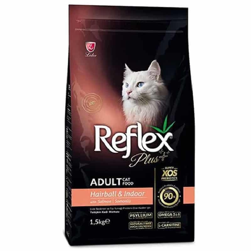 غذای خشک گربه رفلکس پلاس مدل Hairball وزن 1.5 کیلوگرم