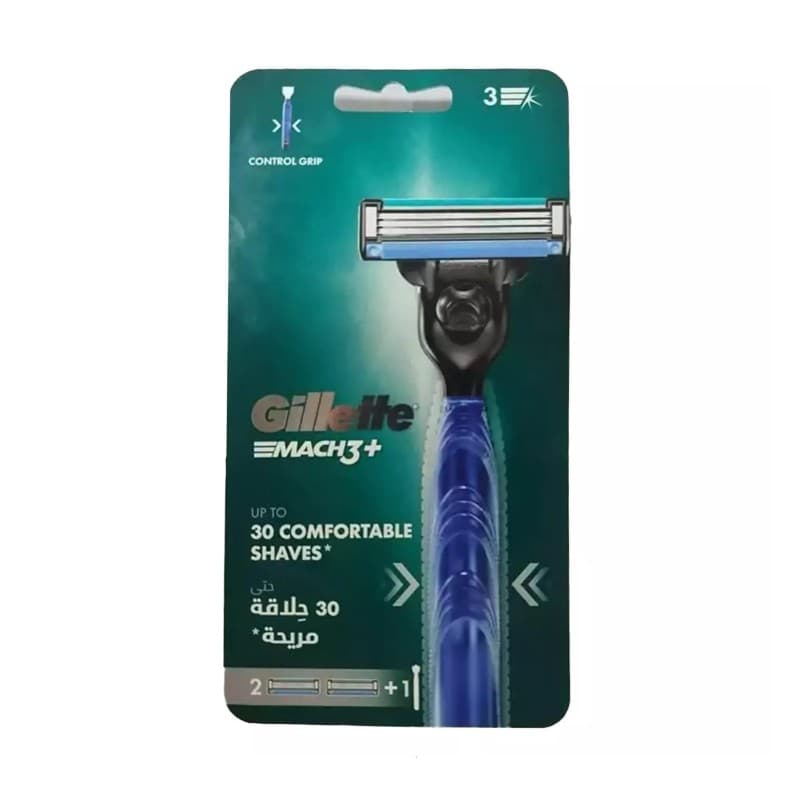 خودتراش ژیلت مردانه 3 لبه مدل Mach3 بههمراه 2 یدک