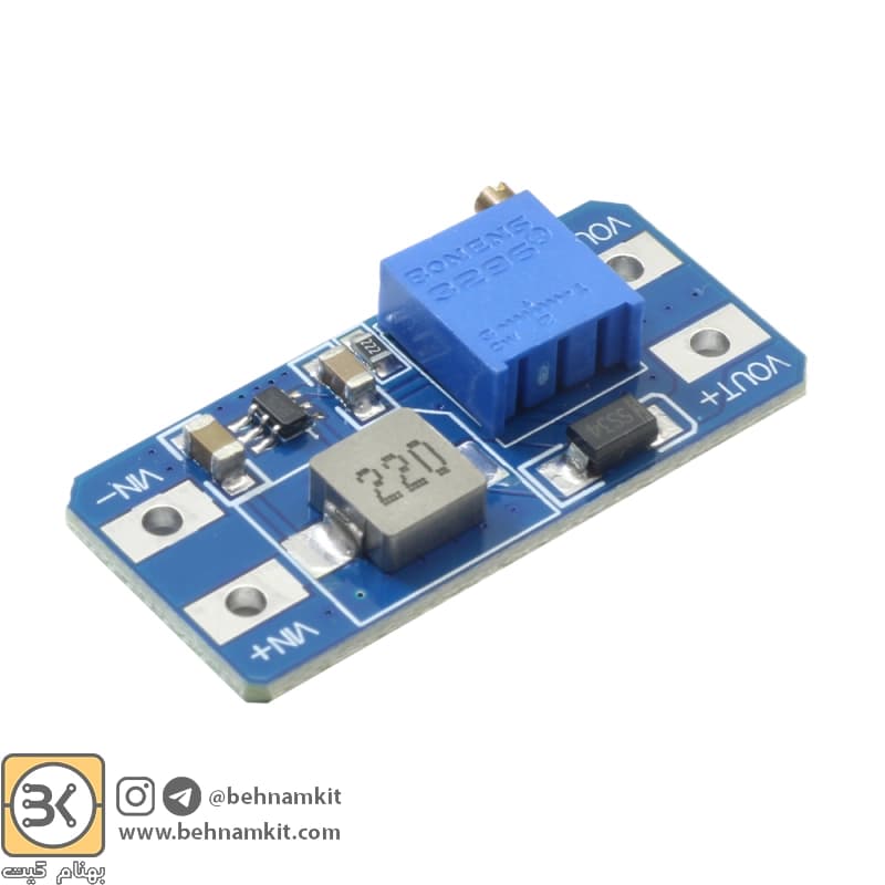 ماژول افزاینده ولتاژ 2 آمپر MT3608