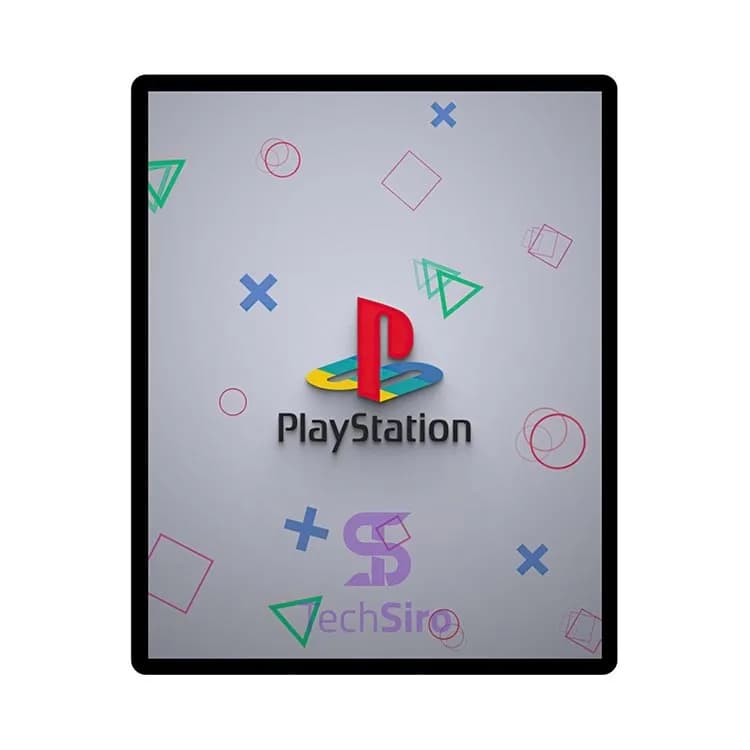 تابلو طرح لوگو پلی استیشن Playstation Logo سایز 40*50 سانتی