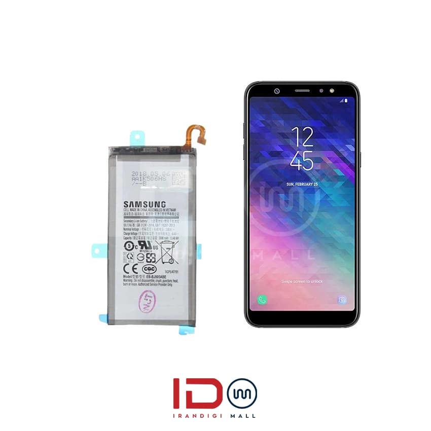 باتری اورجینال گوشی سامسونگ مدل Samsung A6 Plus با یک سال گارانتی بی قید و شرط